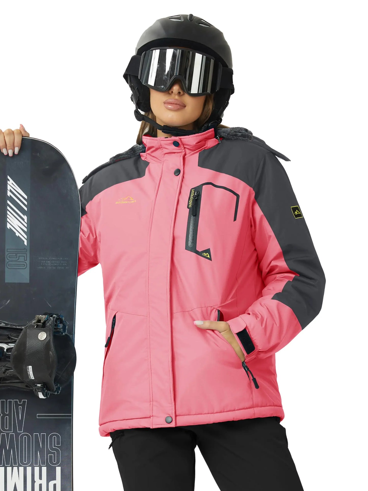 Jaqueta Parka Impermeável Feminina
