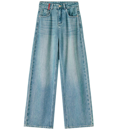 Calça jeans feminina reta com cintura alta Elira da marca Sentubila - AlmaChic