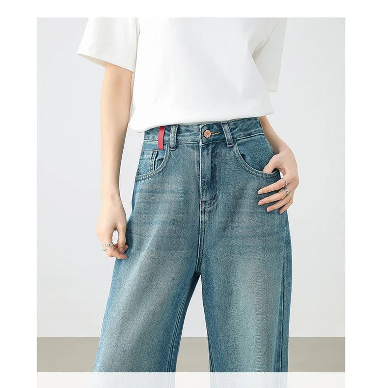 Detalhe do tecido premium da calça feminina Elira – AlmaChic