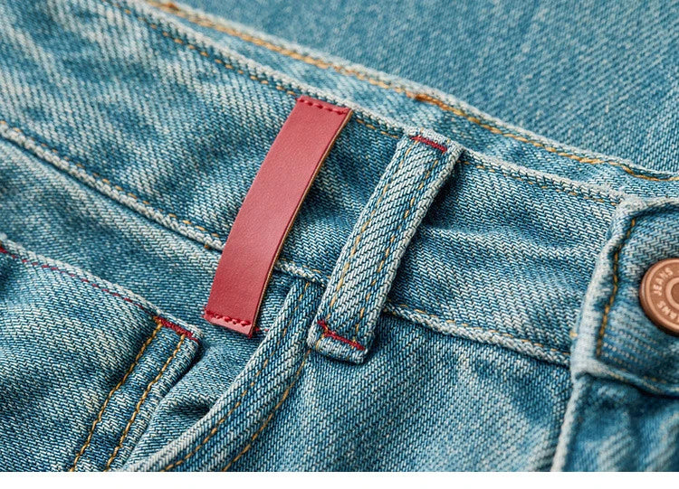 Sentubila calças jeans femininas de algodão 2025 primavera moda reta vintage denim cintura alta comprimento total bolsos calças w51n58827