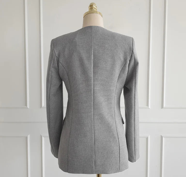 Mulheres vintage de alta qualidade terno escritório senhoras trabalho wear ol pantsuits formal feminino blazer jaqueta colete calças 3 peças conjunto