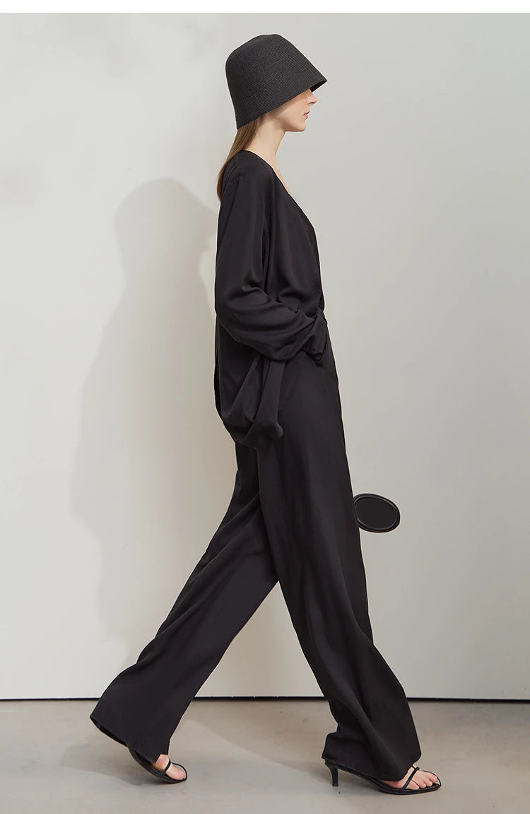 Calça Feminina Wide Leg Elara - AlmaChic