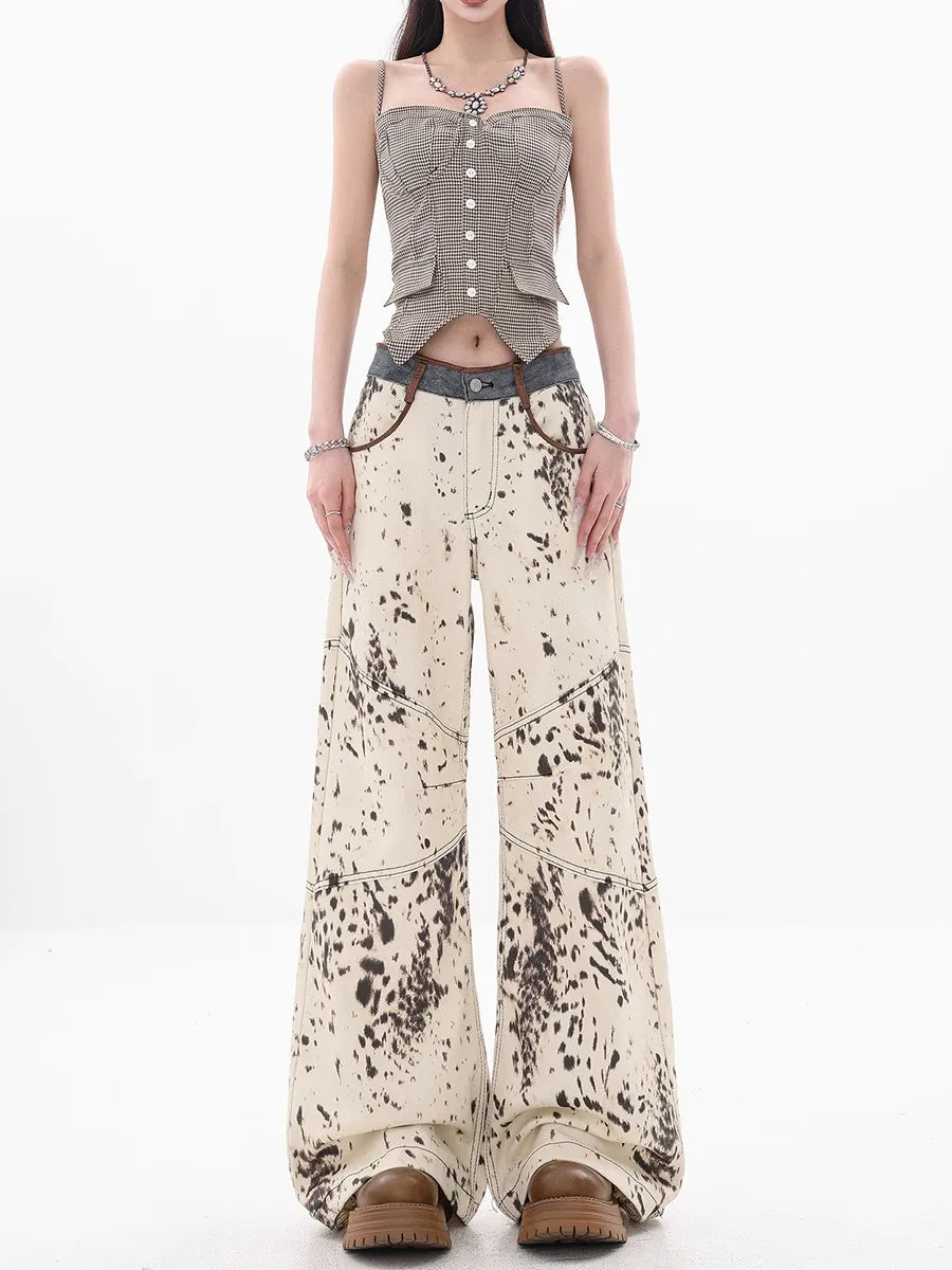 Jeans Calça Feminina Mireille Patchwork