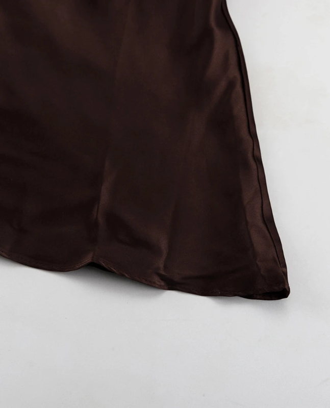 Clacive moda solta marrom cetim vestidos femininos 2025 verão cinta sem mangas até o chão vestido sexy sem costas vestido feminino