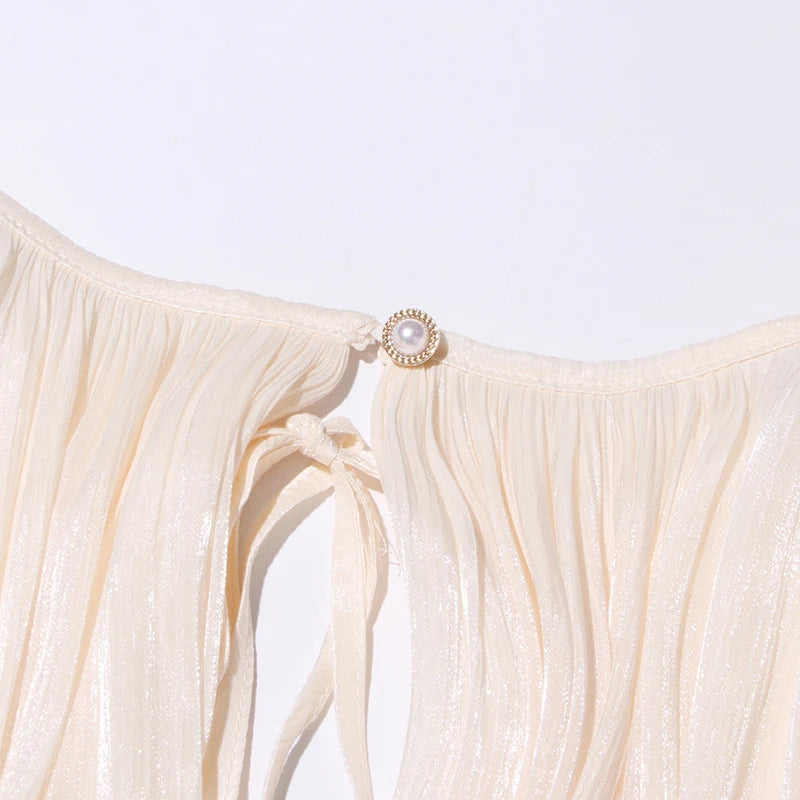 Vestido Curtinho Soltinho Aurora Drape – Elegância Curta para Festa e Verão - AlmaChic