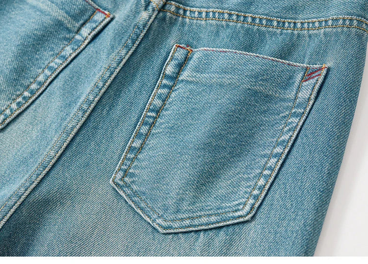 Sentubila calças jeans femininas de algodão 2025 primavera moda reta vintage denim cintura alta comprimento total bolsos calças w51n58827