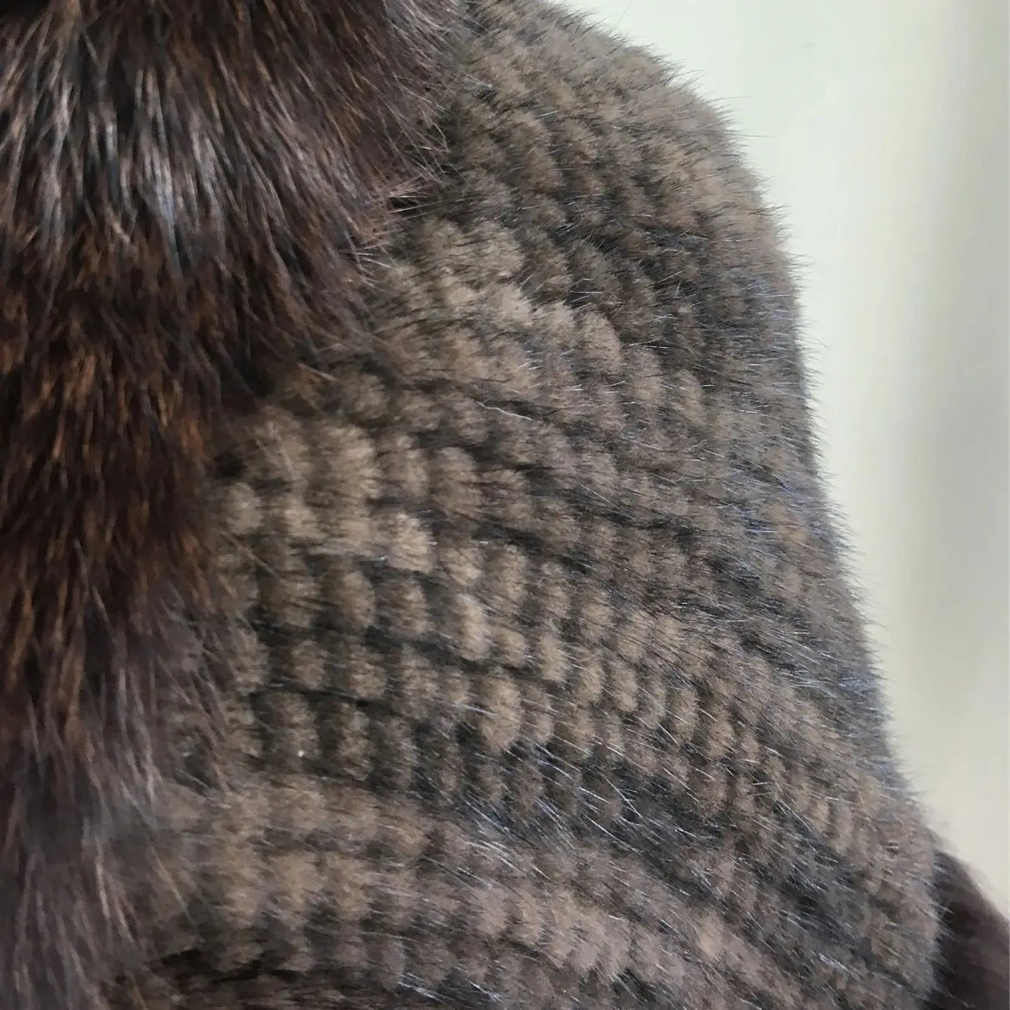 Xale de tricô de pele de vison real com gola de corte de pele de raposa, estola de capa frontal, xale branco coreano peludo luxuoso, inverno