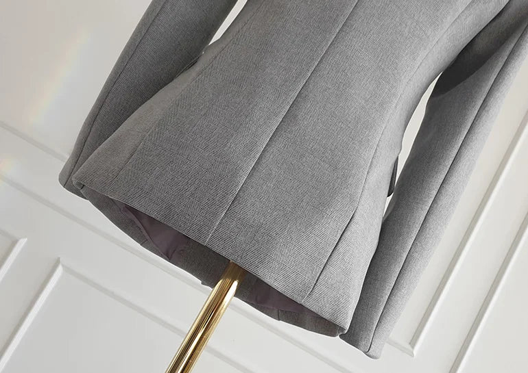 Mulheres vintage de alta qualidade terno escritório senhoras trabalho wear ol pantsuits formal feminino blazer jaqueta colete calças 3 peças conjunto