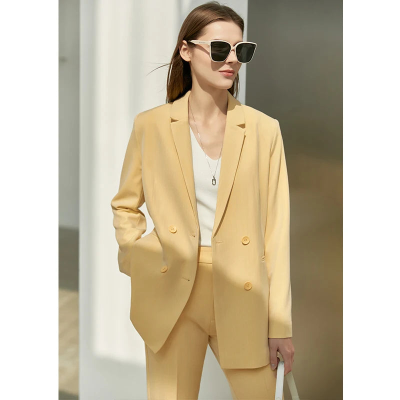 Amii minimalismo primavera terno escritório senhora blazer conjunto feminino rendas vneck tanques de cintura alta calças femininas shorts outfits 12060909