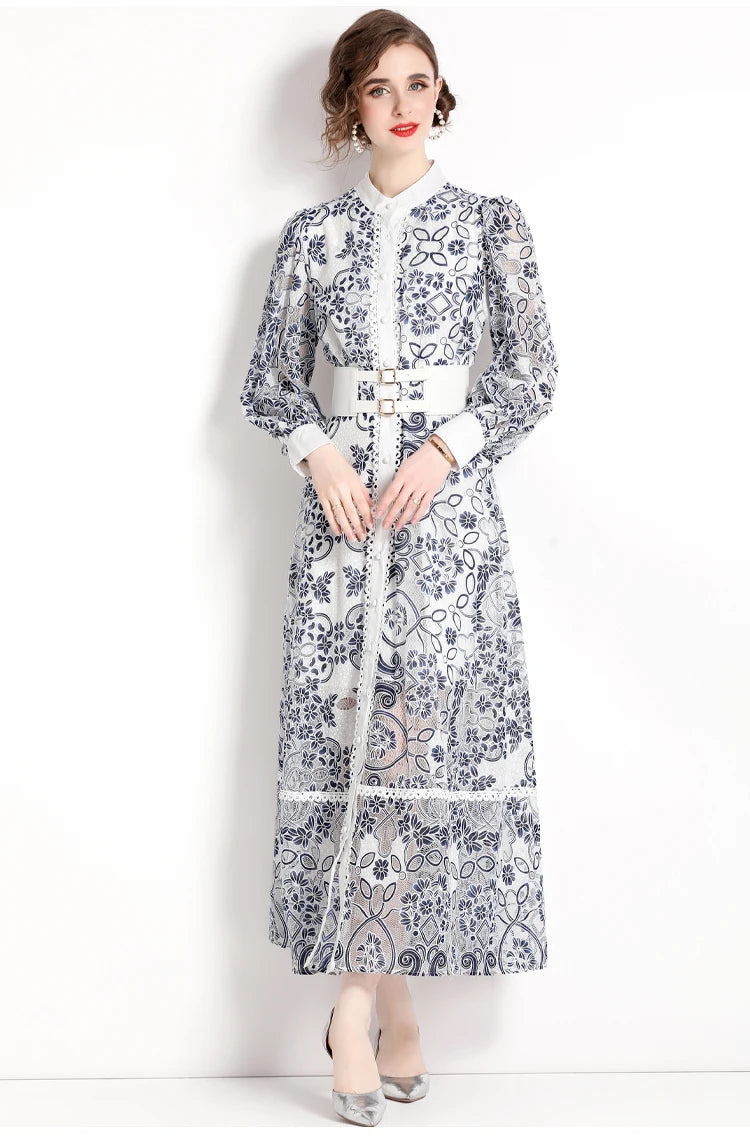 Vestido Longo Bordado Bell Romance