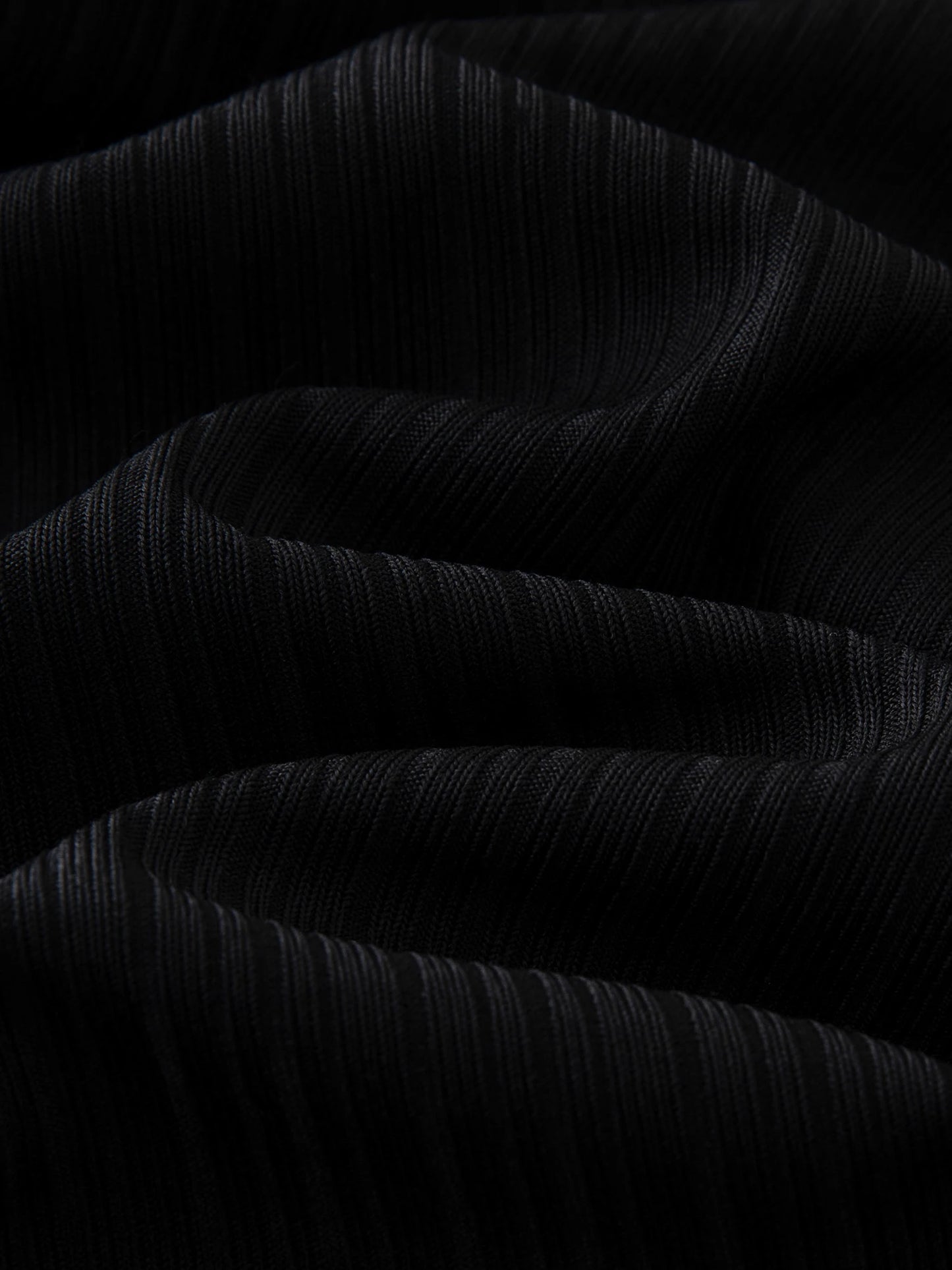 Calça Wide Leg Preta Feminina Minimalista - AlmaChic