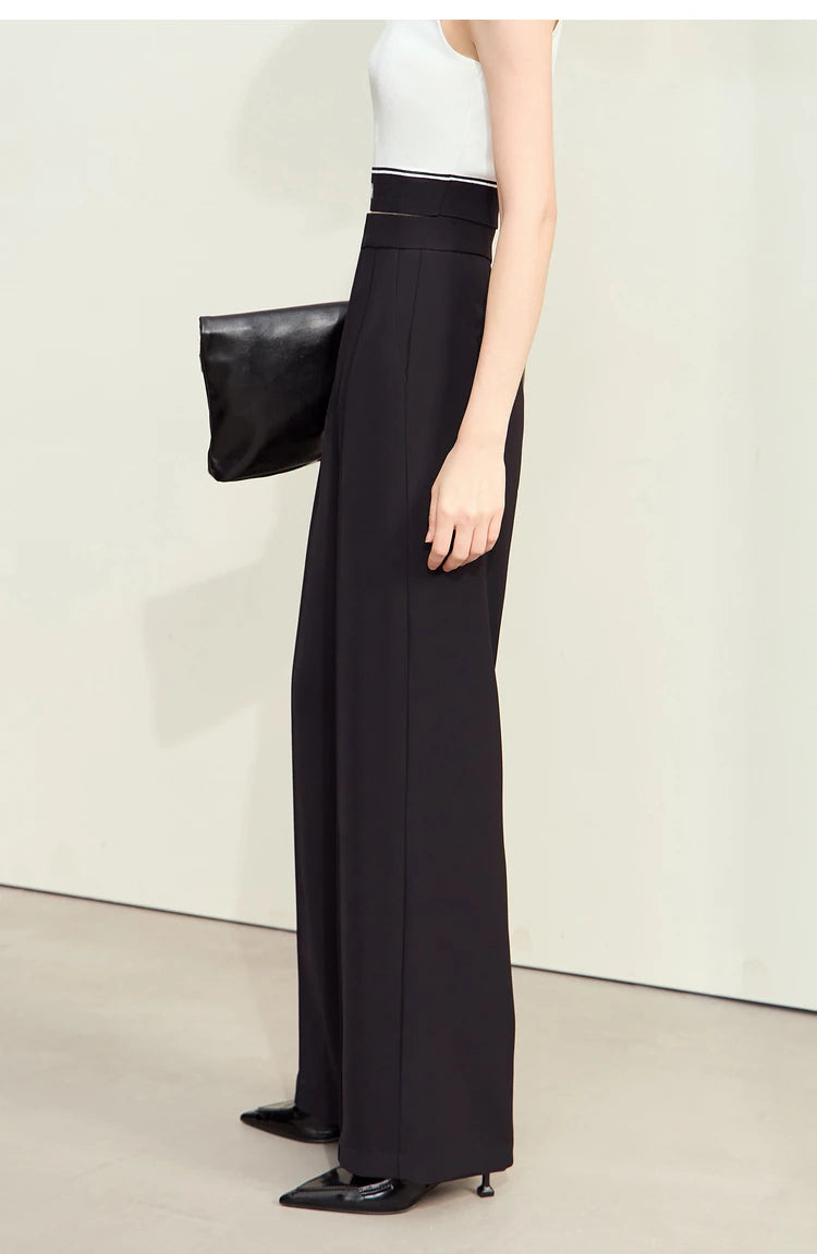 Calça Alfaiataria Feminina Corte Elegance – Cintura Alta ( Preta ) - AlmaChic