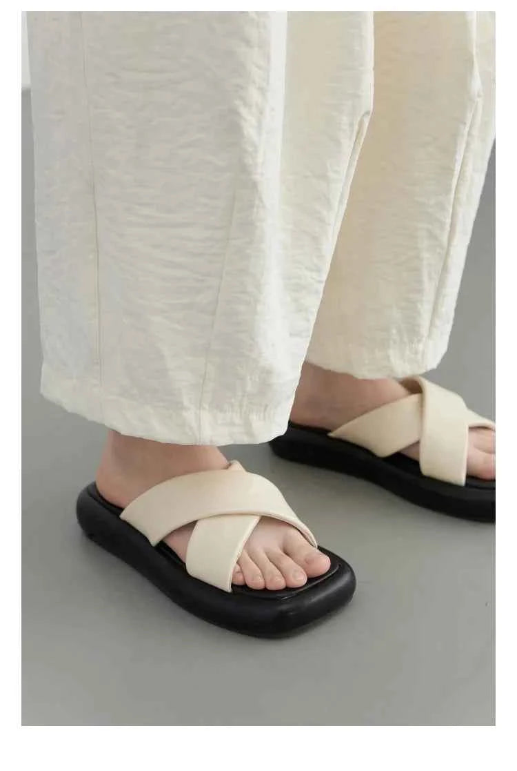 Calça Feminina Cintura Alta Mirielle Bege - AlmaChic