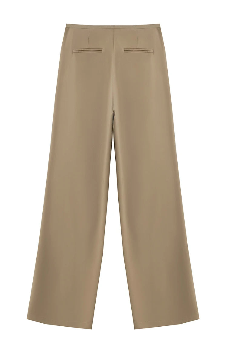 Calça Pantalona Feminina Aurélie Bambu - AlmaChic