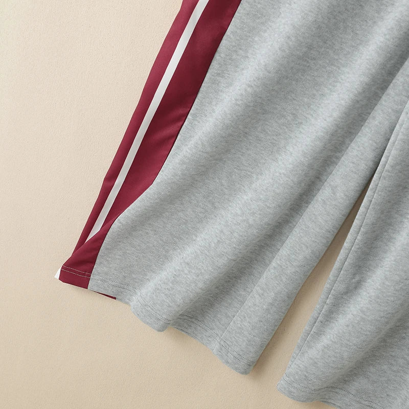 Calça Moletom Feminina Solta Active – Wide Leg, Cintura Alta & Estilo Streetwear - AlmaChic