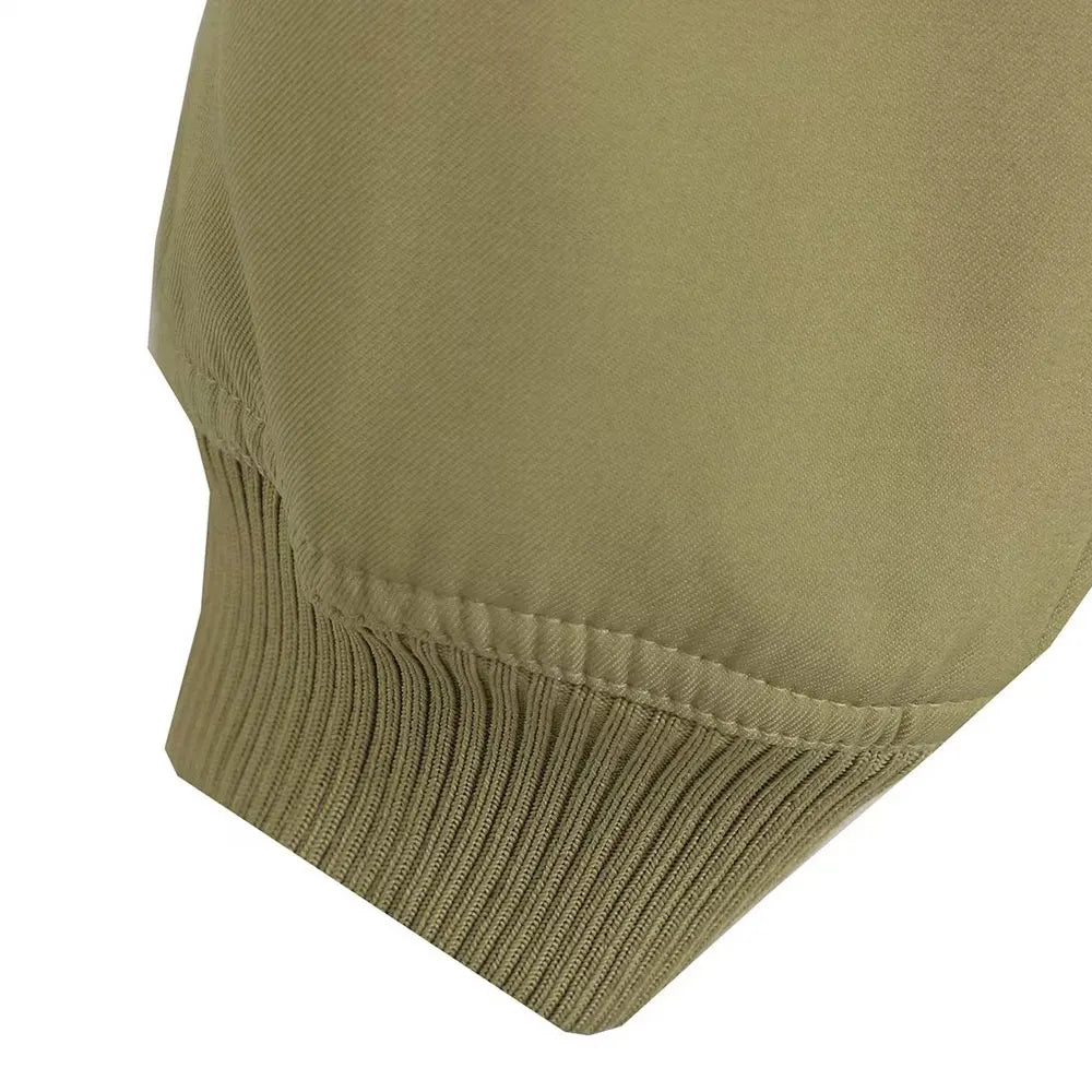 Trza moda feminina com bolsos jaqueta bomber casacos vintage manga longa botão frontal casual feminino outerwear chiques topos