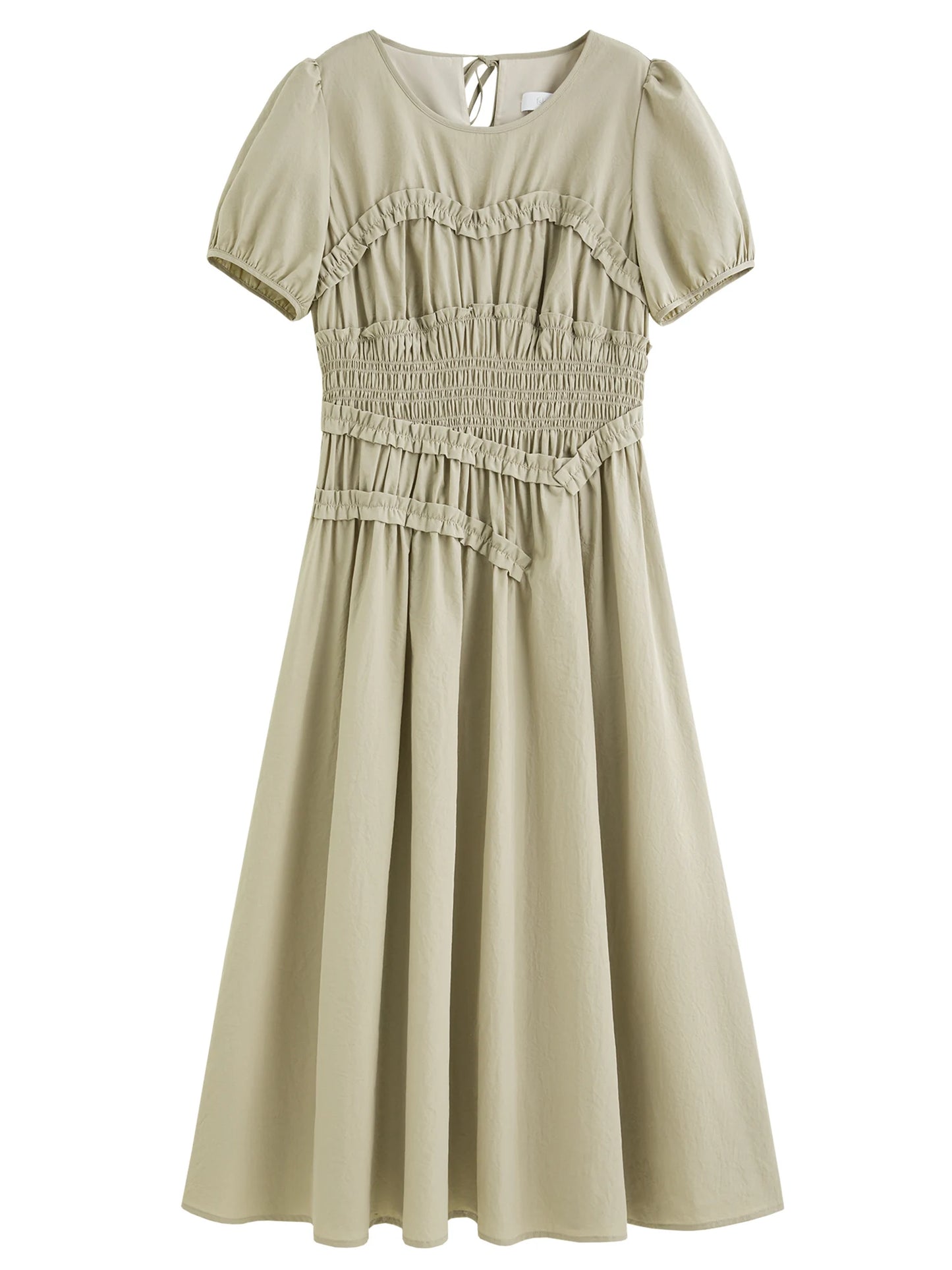 Fsle francês elegante estilo hepburn midi vestido para o sexo feminino 2025 verão nova chegada vestido fino roupas de temporada de férias 25fs12421