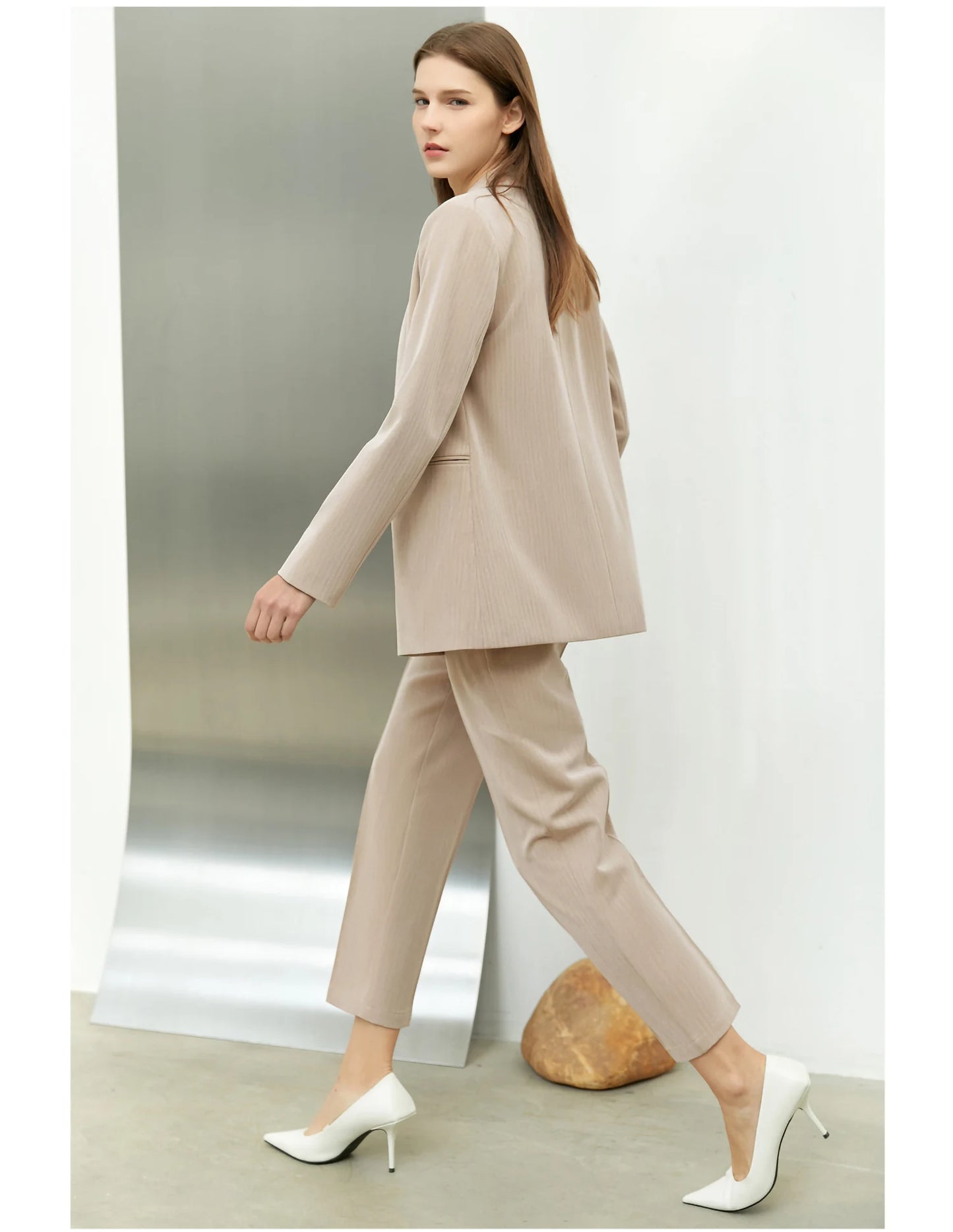 Amii minimalismo primavera terno escritório senhora blazer conjunto feminino rendas vneck tanques de cintura alta calças femininas shorts outfits 12060909