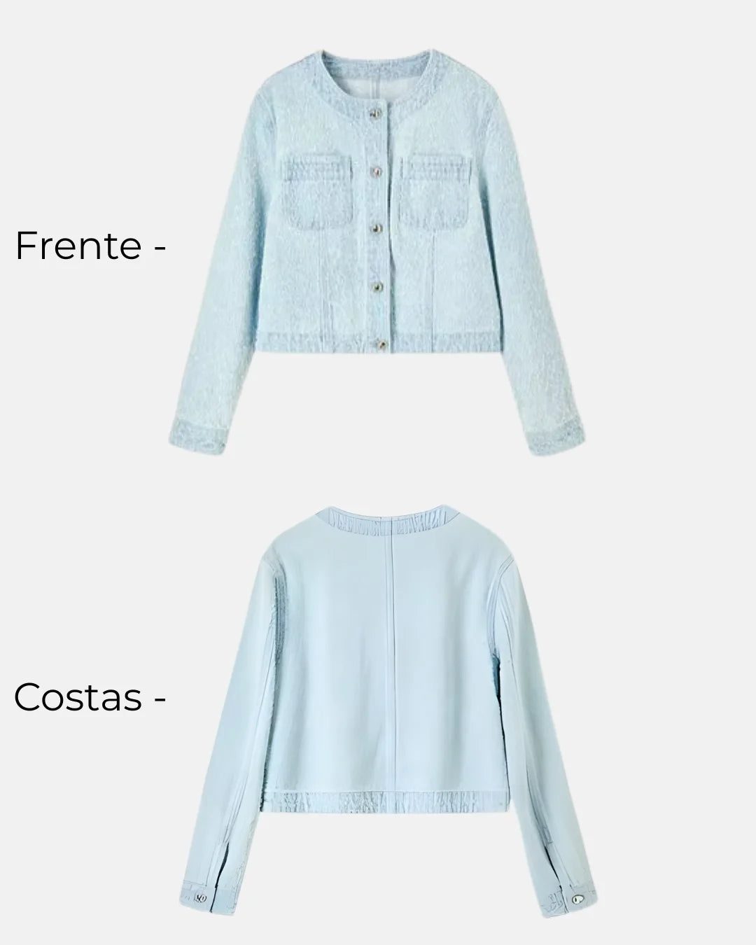 Casaco Tweed Feminino Charlotte – Alfaiataria Elegante para Outono e Inverno