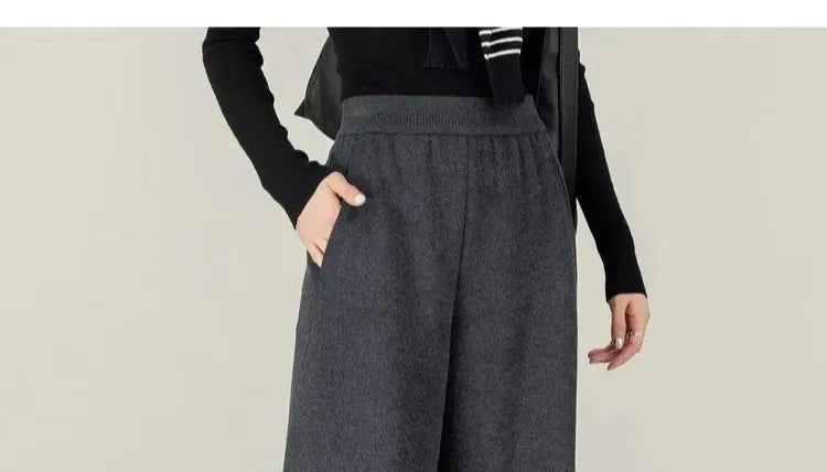 Calça de Lã Feminina Céline — Conforto Inteligente para Dias Frios