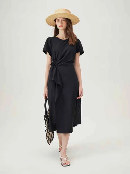 Vestido Midi Feminino Linha A Conforto Essencial Claire