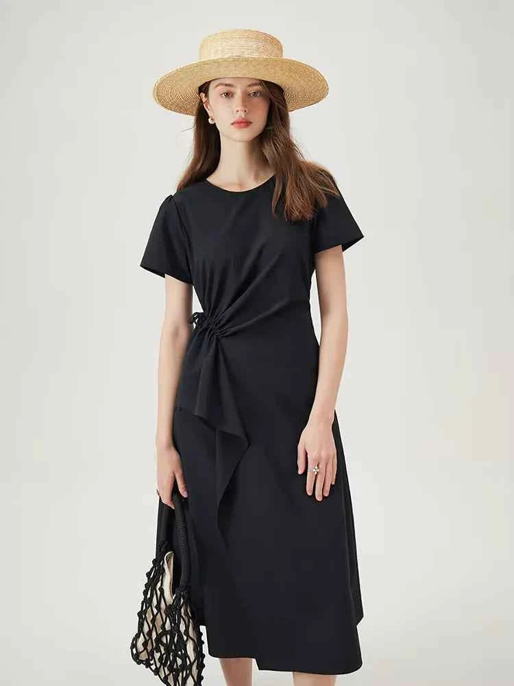 Vestido Midi Feminino Linha A Conforto Essencial Claire