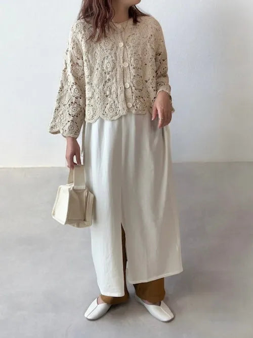 Cardigan de Crochê Rendado Lia Bohème – Leve, Versátil & Atemporal