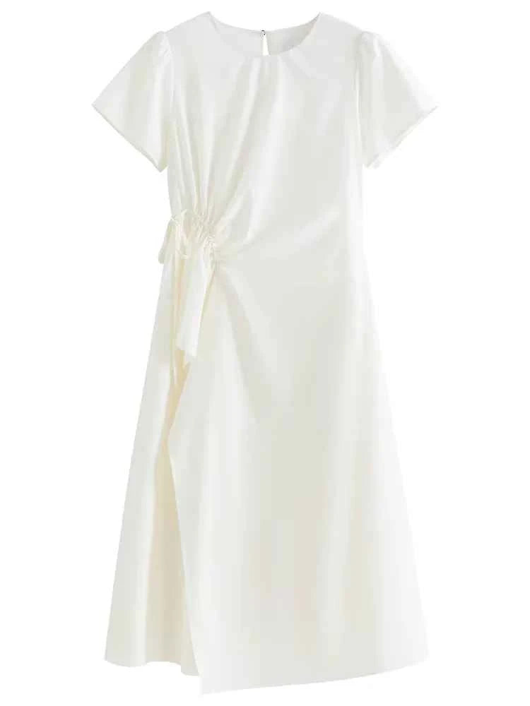 Vestido Midi Feminino Linha A Conforto Essencial Claire