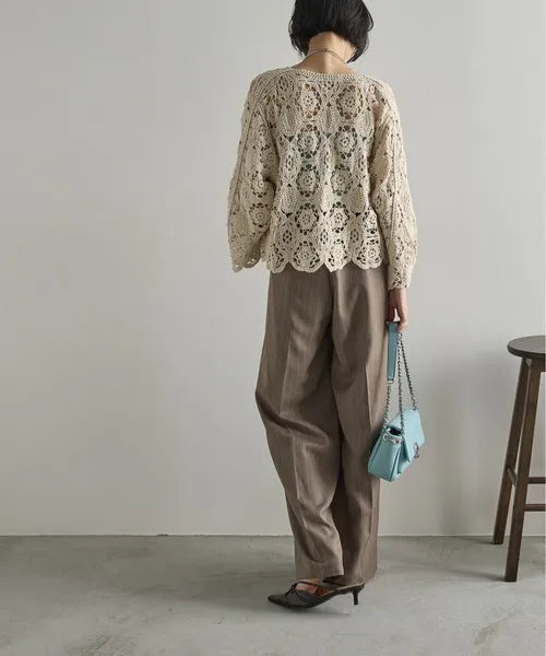 Cardigan de Crochê Rendado Lia Bohème – Leve, Versátil & Atemporal