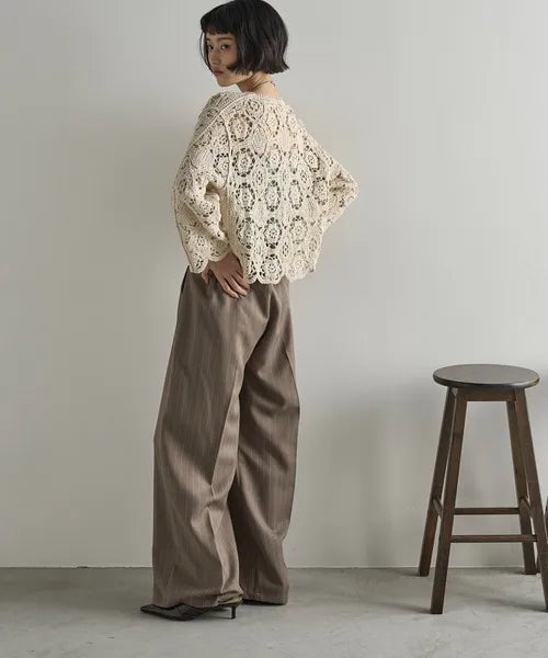 Cardigan de Crochê Rendado Lia Bohème – Leve, Versátil & Atemporal