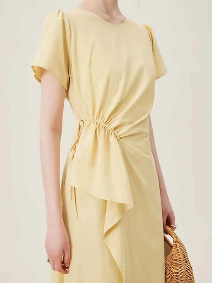 Vestido Midi Feminino Linha A Conforto Essencial Claire