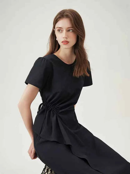 Vestido Midi Feminino Linha A Conforto Essencial Claire