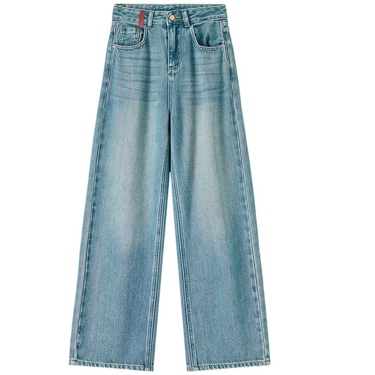 Calça jeans feminina reta com cintura alta Elira da marca Sentubila - AlmaChic