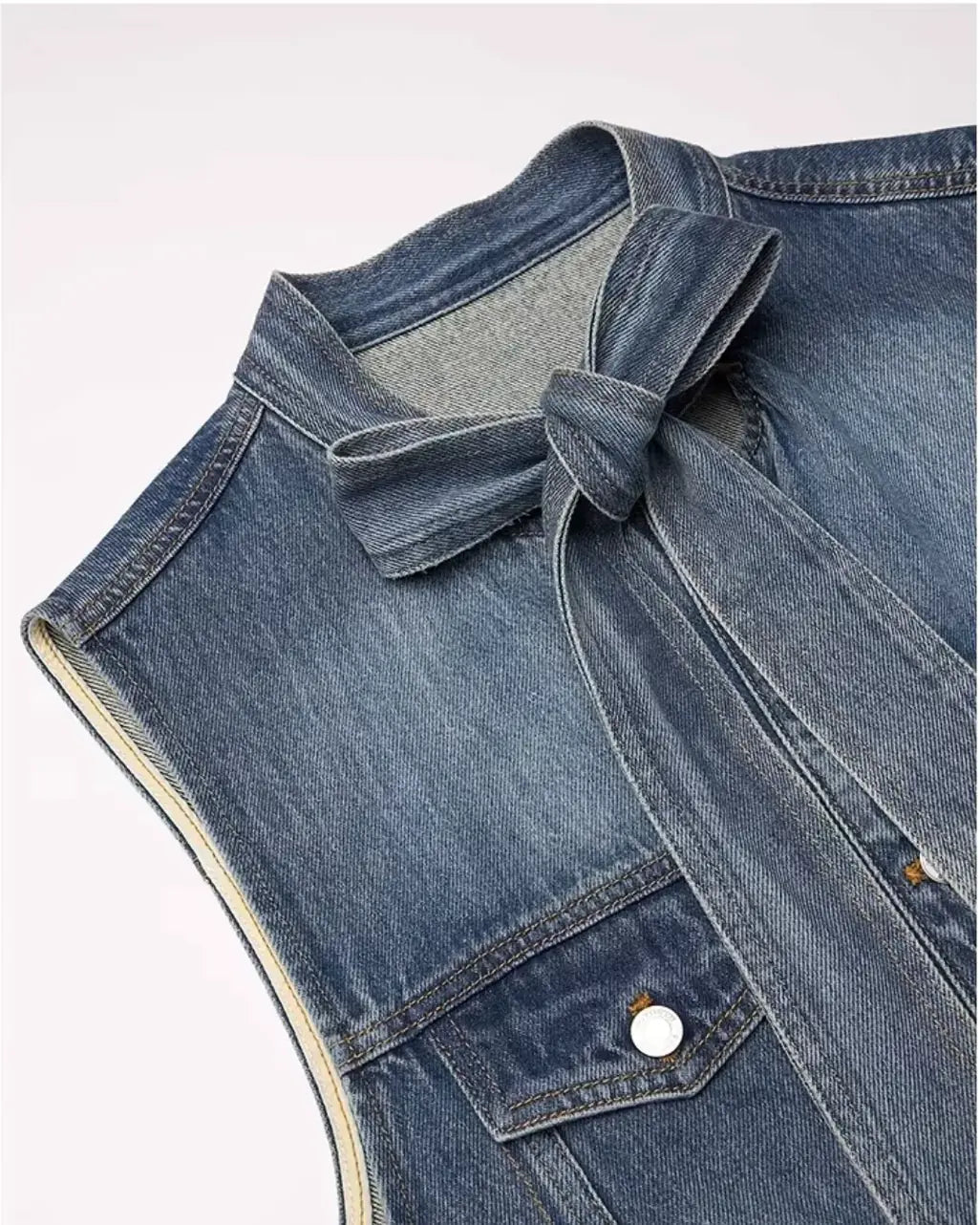 Colete Jeans Feminino Aurora Patch