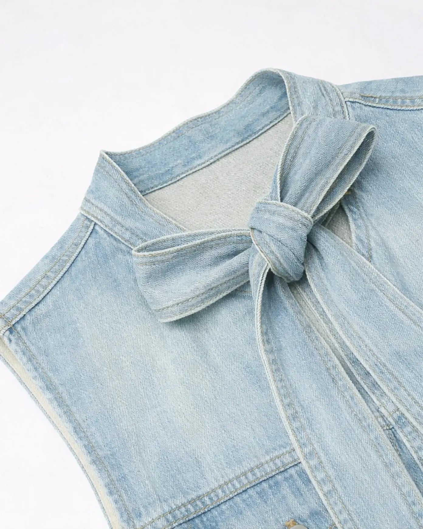 Colete Jeans Feminino Aurora Patch