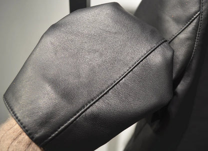 Casacos curtos de pele de carneiro feminino harajuku moda jassen dames fino jaqueta de couro legítimo gola quadrada na moda streetwear casaco