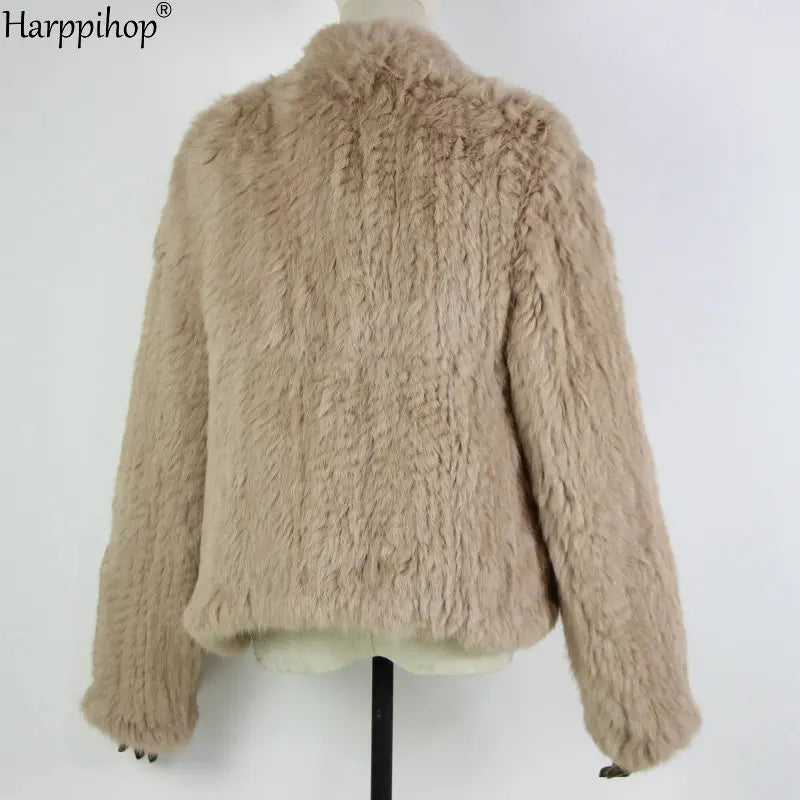 Casaco de Pele de Coelho Feminino Harpp - AlmaChic