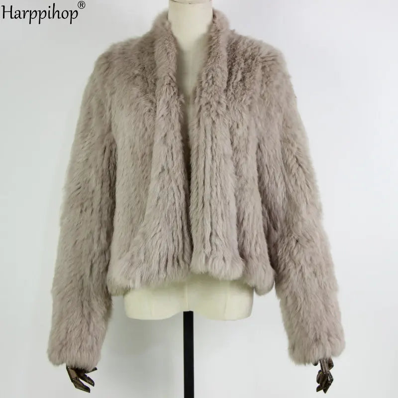 Casaco de Pele de Coelho Feminino Harpp - AlmaChic