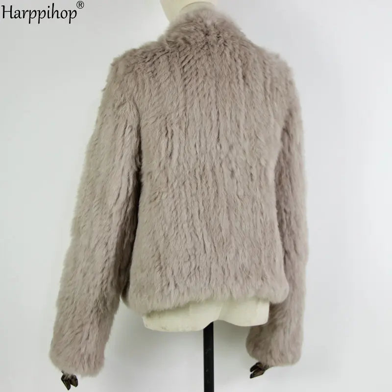 Casaco de Pele de Coelho Feminino Harpp - AlmaChic