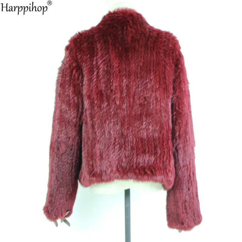 Casaco de Pele de Coelho Feminino Harpp - AlmaChic