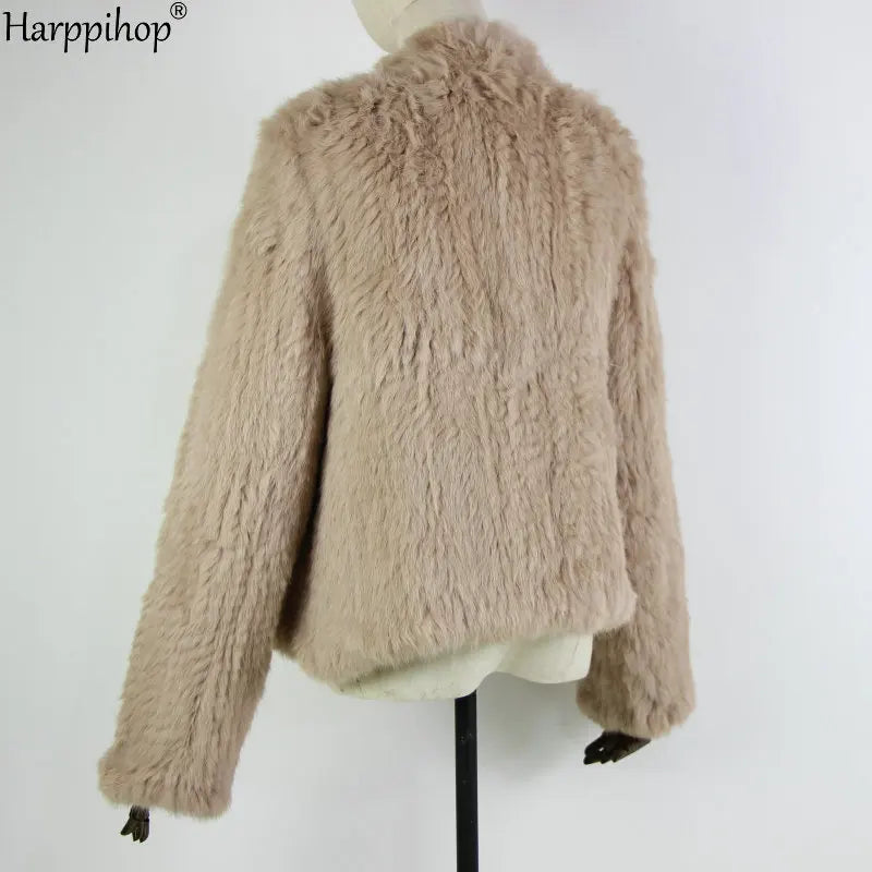 Casaco de Pele de Coelho Feminino Harpp - AlmaChic