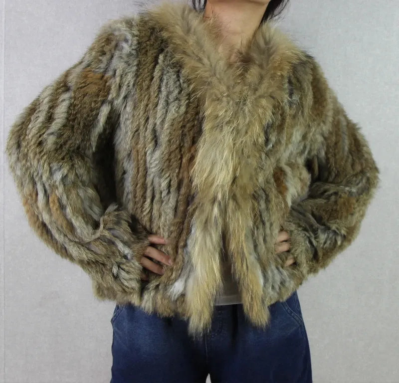 Casaco de Pele de Coelho Feminino Harpp - AlmaChic