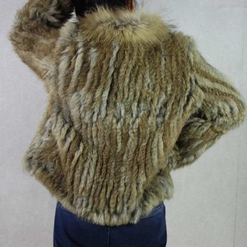 Casaco de Pele de Coelho Feminino Harpp - AlmaChic