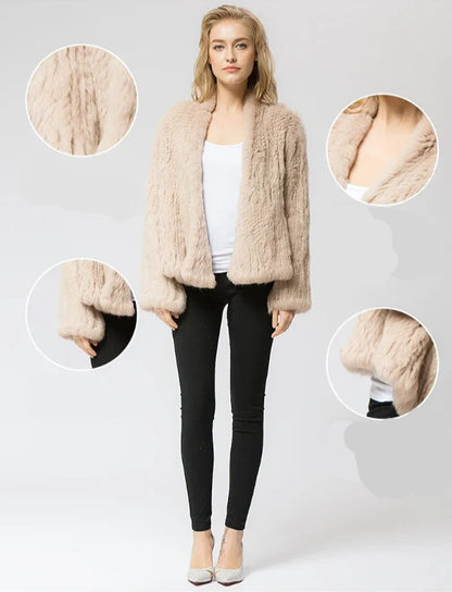 Casaco de Pele de Coelho Feminino Harpp - AlmaChic