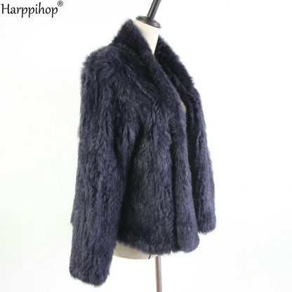 Casaco de Pele de Coelho Feminino Harpp - AlmaChic