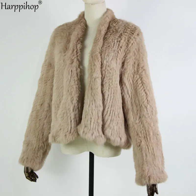 Casaco de Pele de Coelho Feminino Harpp - AlmaChic