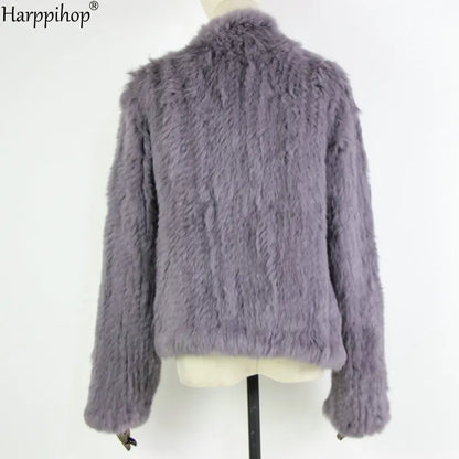 Casaco de Pele de Coelho Feminino Harpp - AlmaChic