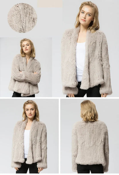 Casaco de Pele de Coelho Feminino Harpp - AlmaChic