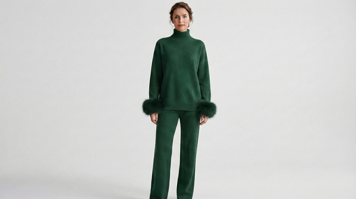 Conjunto Feminino Inverno Luxo Camille Fur