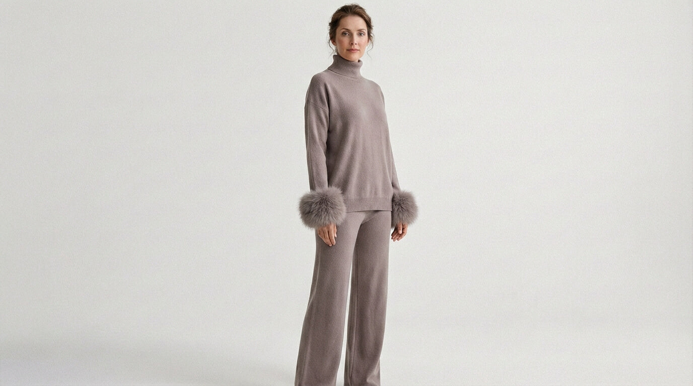 Conjunto Feminino Inverno Luxo Camille Fur